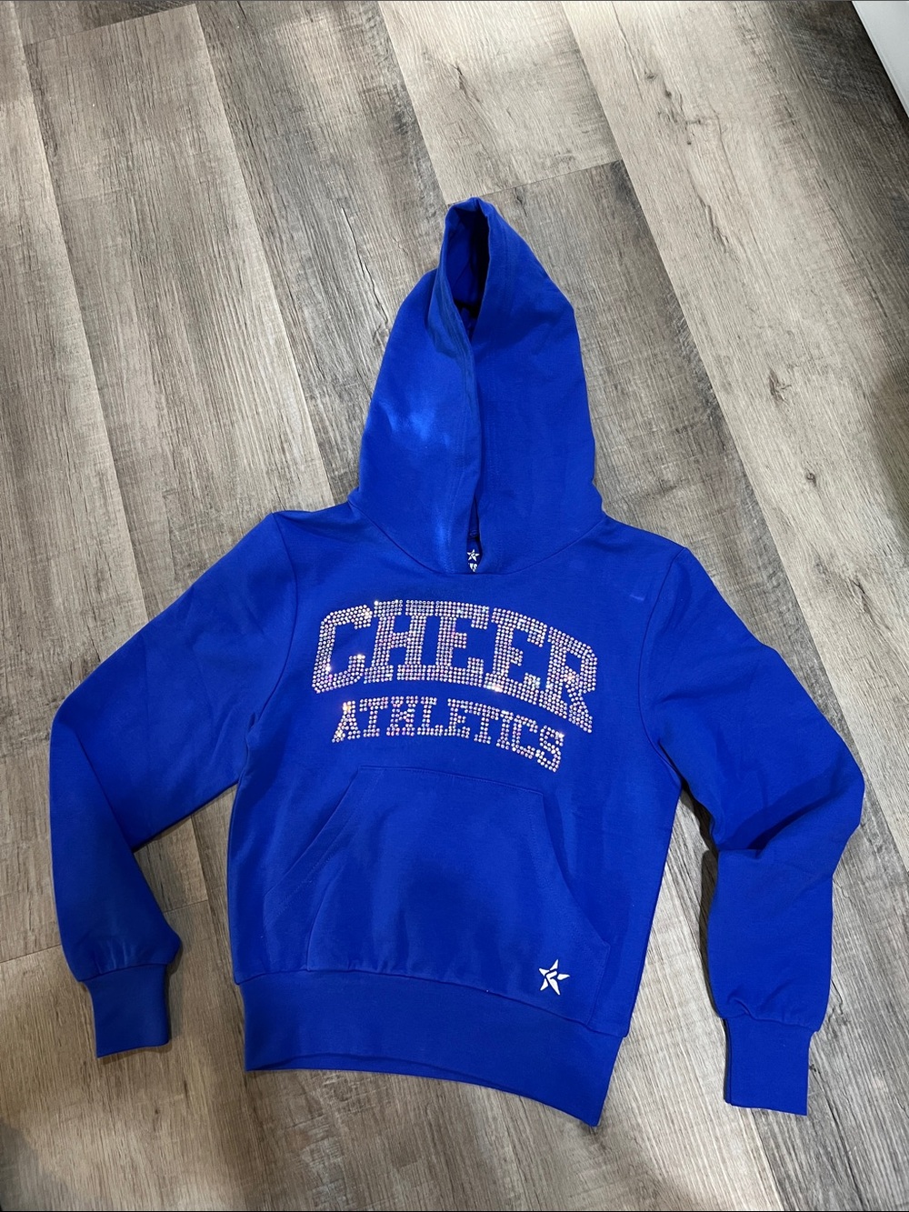 Rebel Athletic Cheer Athletics sweatshirt hooded with bling size YXS